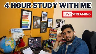 Live 4 Hour Study with me | Virtual Library | NEET PG | INICET | FMGE | MBBS | NEET