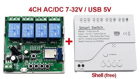 วิธีตั้งค่า Tuya switch Wi-Fi 4ช่อง DC 7-32V เชื่อมต่อใช้งานสวิตซ์ไร้สาย ง่ายๆ