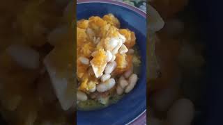 Vegan Food - Pumpkin and Beans - Zucca e Fagioli