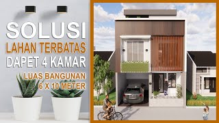 Rumah 6x10 Dapet 4 Kamar Ruang Kerja + Rooftop