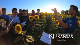 KU Glee sings I m a Jayhawk at Grinter Farms