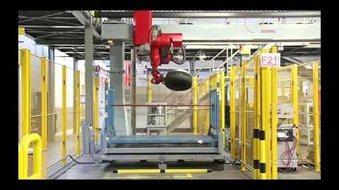 Tire gantry robot system for Gudel