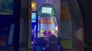 Ajwa playing Big bass wheel#game#chuckecheese
