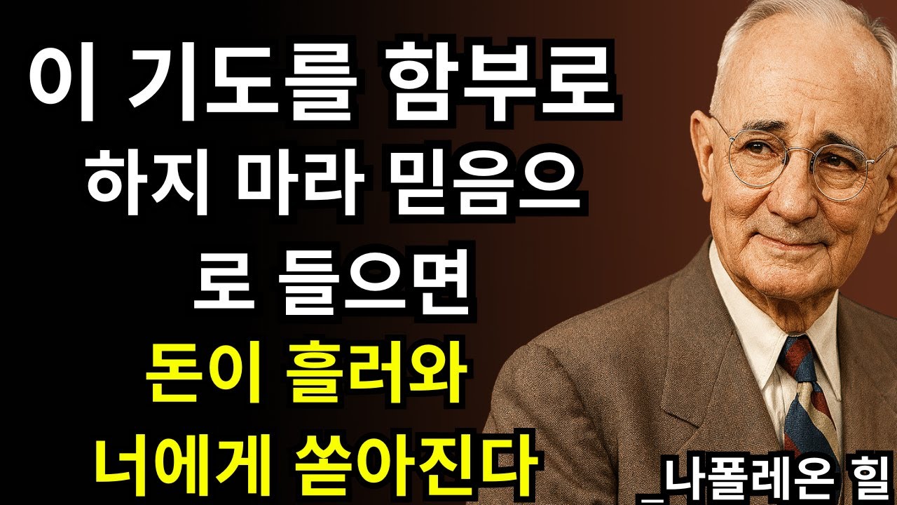 이 기도는 무섭다… 단 한 번으로 돈이 몰려온다! | 나폴레온 힐