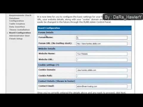 How To Create Forum By MYbb Script