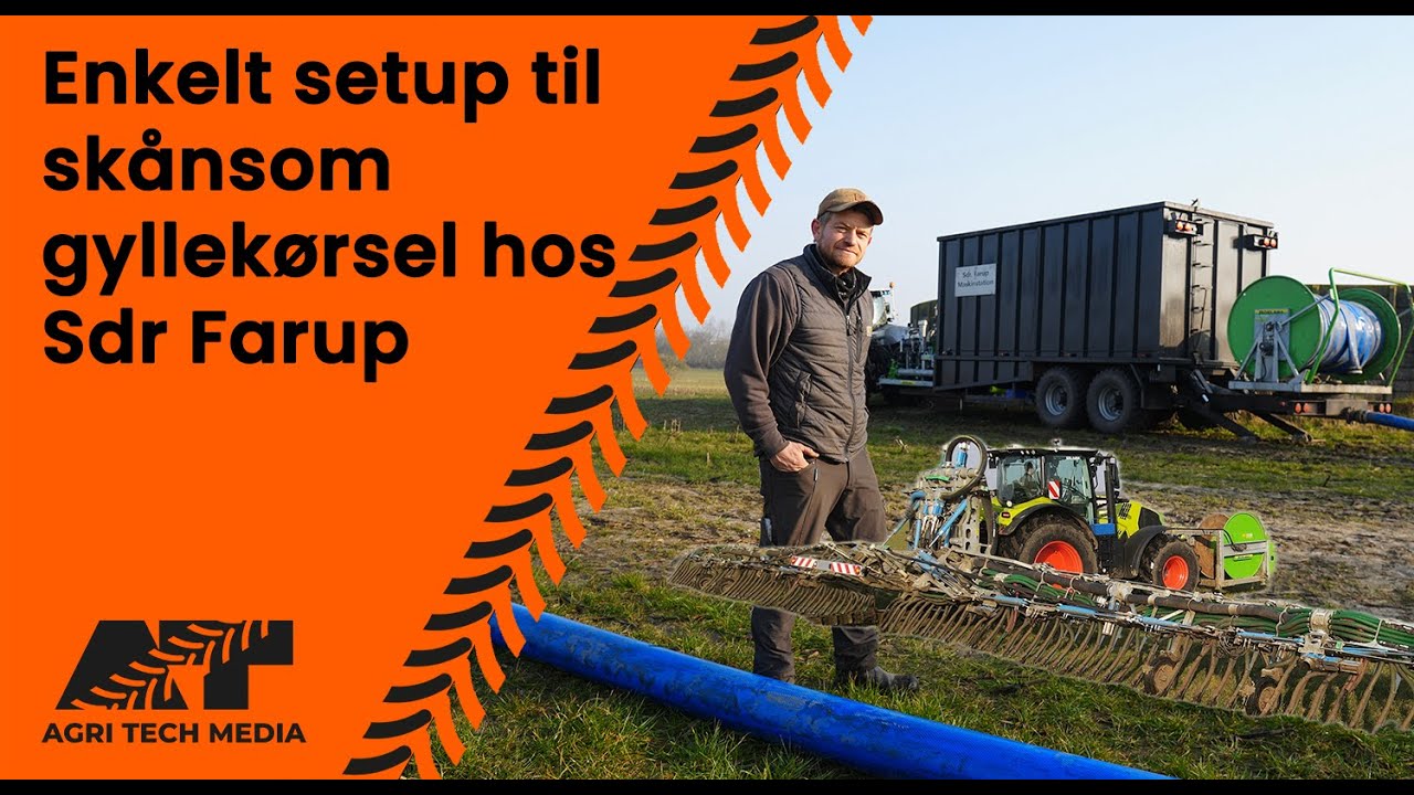 🇩🇰 Enkelt setup til skånsom gyllekørsel hos Sdr. Farup