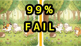 Spot the Difference: 🐱🐶animal friends | Can You Find 5 Hidden Items?
