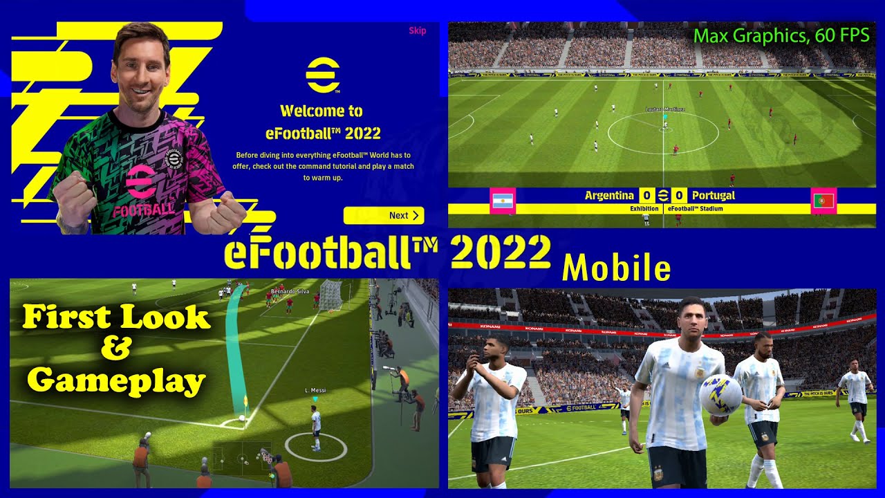 First Look on eFootball 22 Mobile, Gameplay The Best Mobile