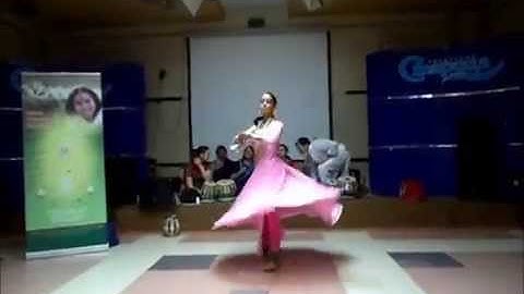 Kathak.  Tukras and tihais, Teentaal, madhya laya