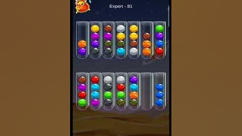 Golden Bubble Sort Expert Level 81 (gameplay walkthrough)