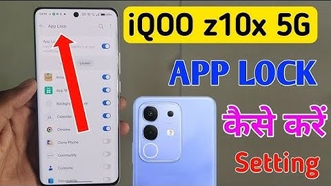 iQOO z10x 5g me app lock kaise kare / how to lock apps in iQOO z10x 5g / app lock settings 