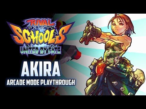 Rival Schools - Akira Arcade Mode Playthrough (Nekketsu Seisyun Nikki 2)