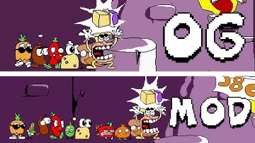 Pizza Tower but with more Toppins - TOPPIN + V1 (The Noise Update Mod)