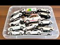 White Collection Cars Diecast Showcasing Diecast Cars