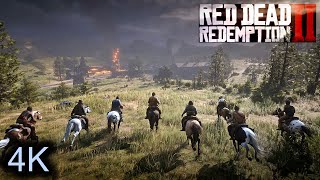 RDR2 PC  Dutch's Gang and Indians Assault the Oil Factory / My Last Boy (Full Mission) [4K NO HUD]