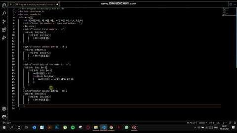 C++ Program to multiply two matrix