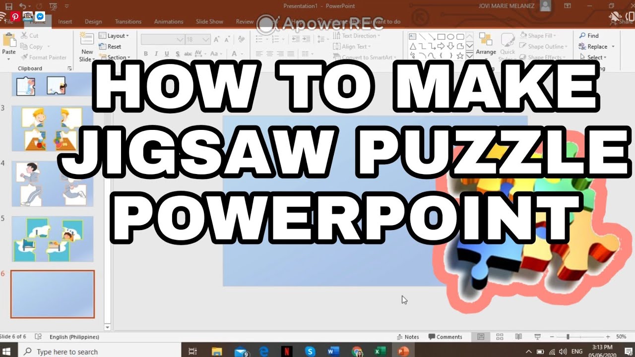 how-to-make-jigsaw-puzzle-powerpoint-easy-steps-youtube