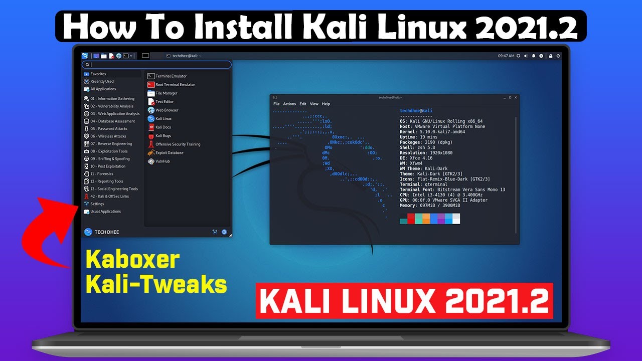 ระบบ ปฏิบัติการ linux ไทย  2022  How To Install Kali Linux 2021.2 | Kali Linux 2021