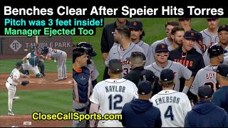 E86-7 - Gabe Speier Hits Gleyber Torres With Pitch 3 Feet Inside, Mark Wegner Ejects Dan Wilson Too
