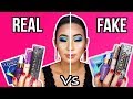 PROBANDO REAL VS FAKE MAKEUP.. MAQUILLAJE PIRATA | Carol Chang