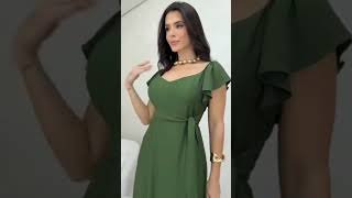 Vestido Midi Evangélico R64,99 Babado Manga Bojo Shopee Achados