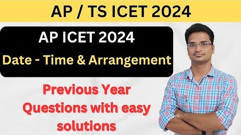 Date - Time - arrangement previous year questions asked in ICET 2023 Exam with best solutions |
