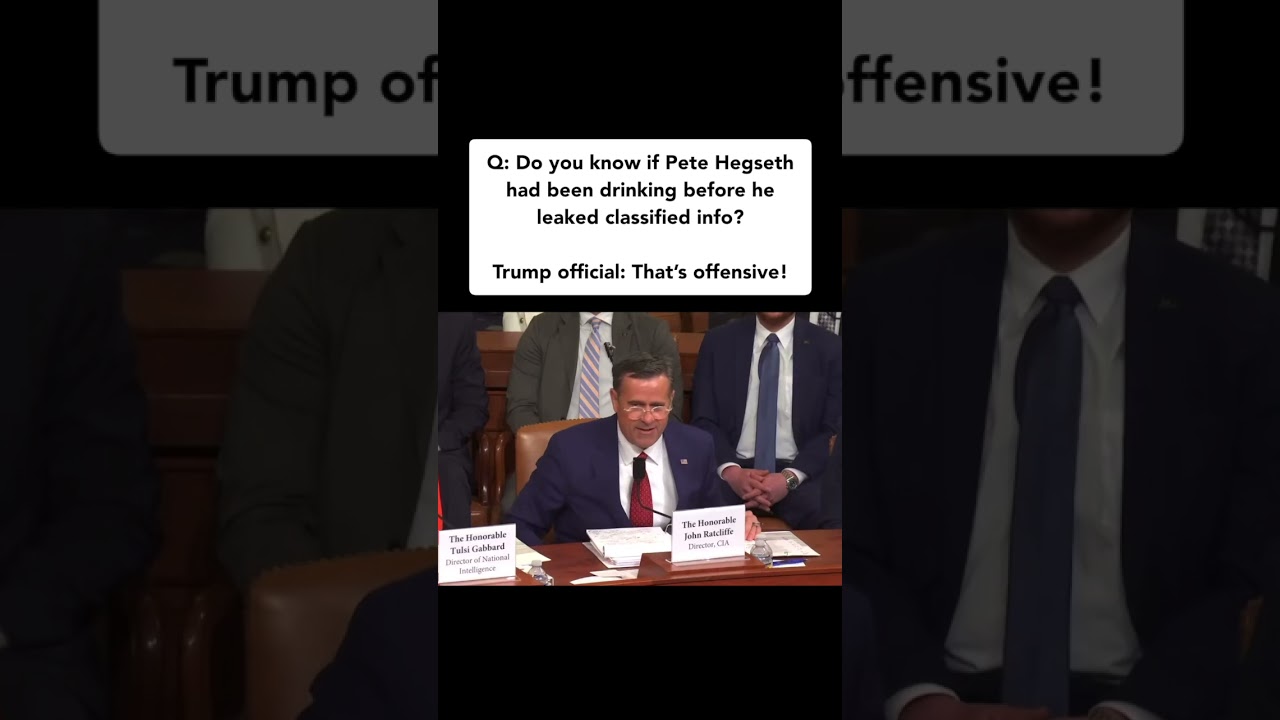 Trump officials asked if Pete Hegseth had been drinking 👀