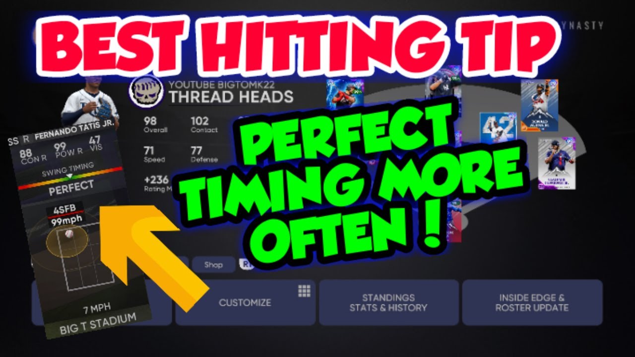 BEST HITTING TIP FOR PERFECT TIMING IN MLB THE SHOW 21 HITTING TIPS FOR