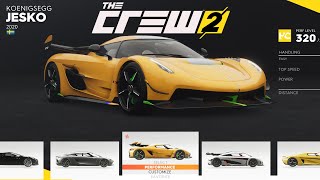 THE CREW 2 : All Cars, Bikes, Planes, Boats, Trucks | Full Car List [4K]