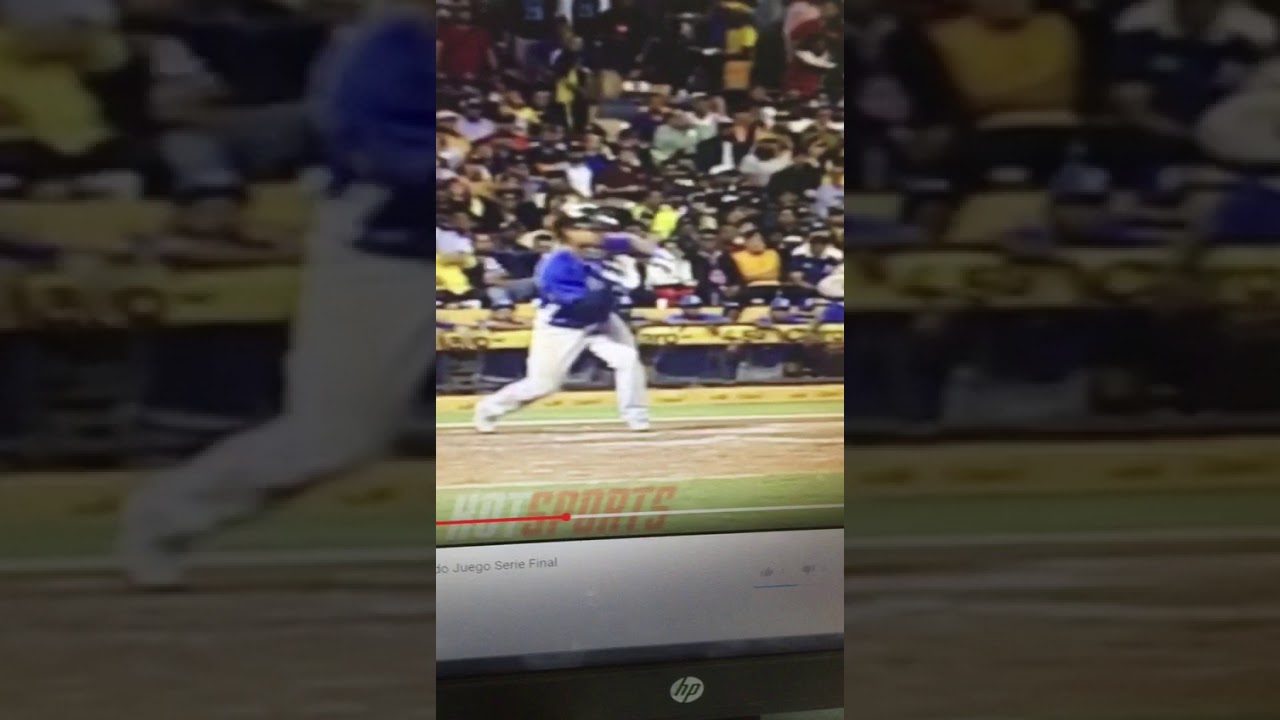Pelotazo en la Cara a Donovan Solano juego Licey vs Aguilas final 2018 -  YouTube