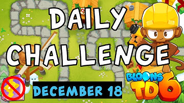Bloons TD 6 Daily Challenge | Yelow Only | No Hero No MK No Powers | December 18 2022