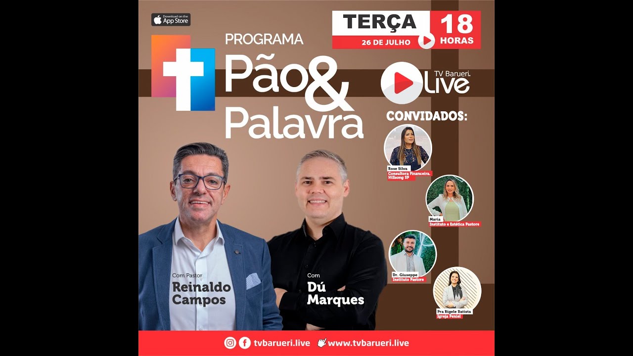 Rose Silva , Pra Rigele Batista, Dr. Giuseppe Pastore E Maria  | Pão & Palavra – 26/07