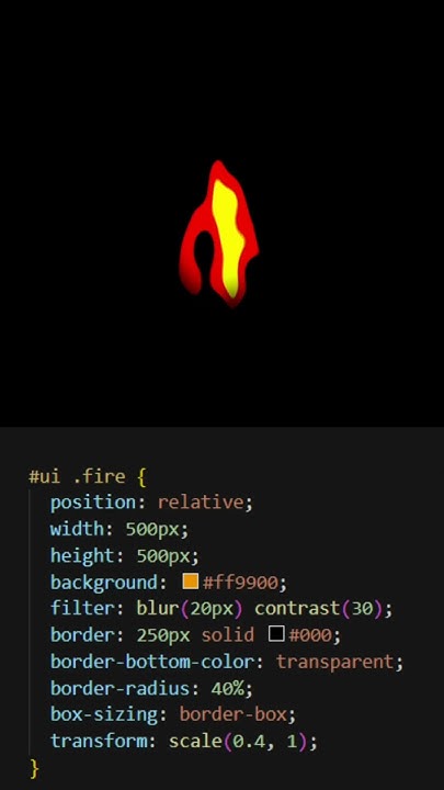 "🔥 Create Stunning Fire Animation with HTML & CSS | Web Design Tutorial ...