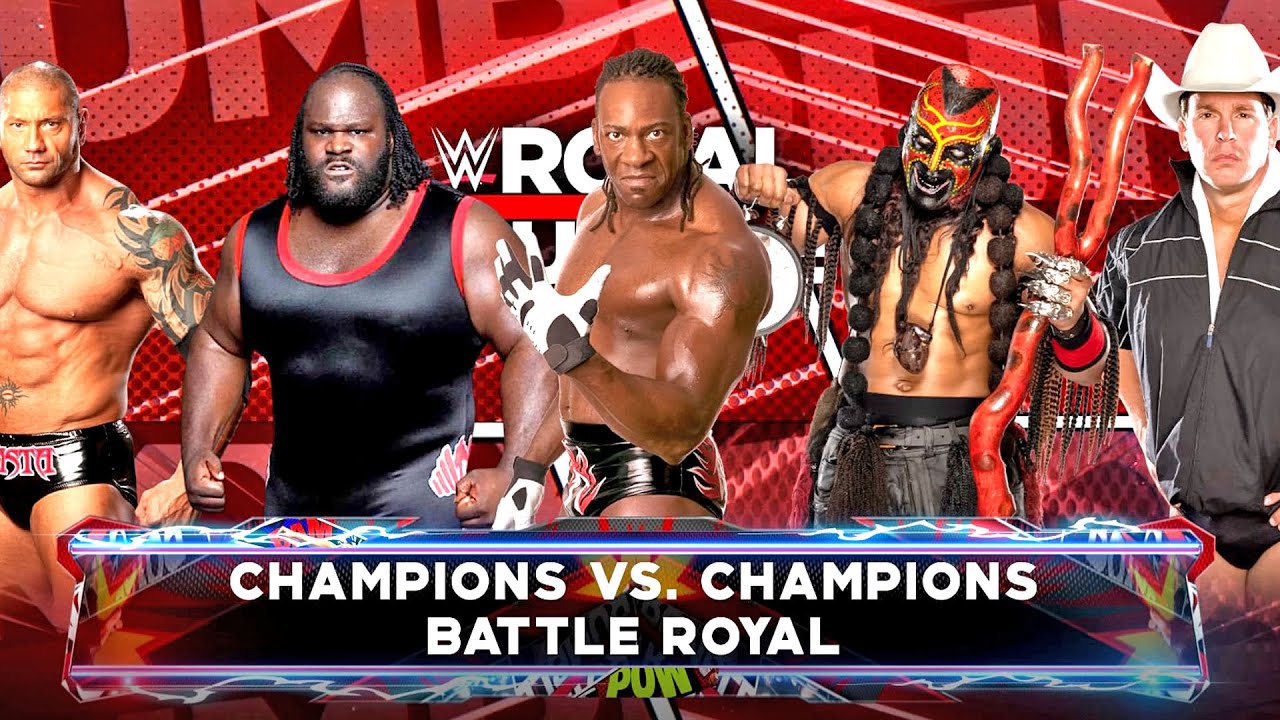 WWE 2K22 Batista vs Mark Henry vs Booker T vs Boogeyman vs JBL Battle