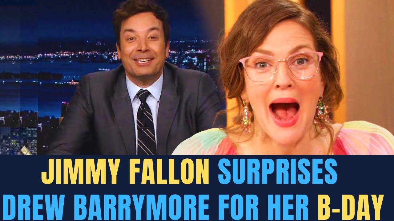 The Tonight Show Star Jimmy Fallon Surprises Drew Barrymore with Wax