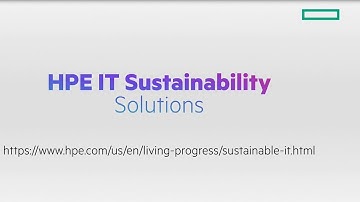 HPE IT Sustainability Solutions