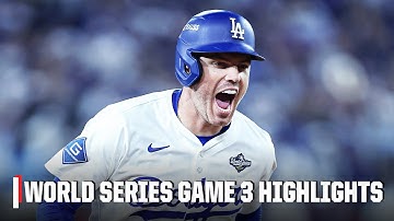 Blue Jays-Dodgers Game 3 Highlights ⚾️ Freddie Freeman walks it off in the 18TH INNING 🤯 | ESPN MLB