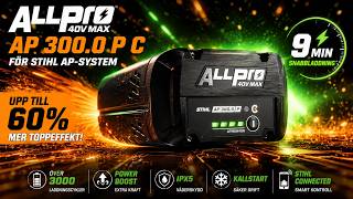 ALLPRO AP 300.0 P C för STIHL AP-system – 60 % mer toppeffekt