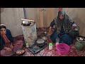 Nomadic feast in the rain: Unveiling of Amina's cooking traditions 🥄📜: Nomadic cooking