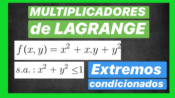 Método de Lagrange para extremos condicionados (Ejemplo 1)