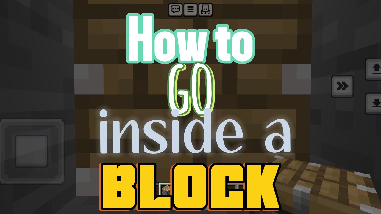 Inside A Minecraft Block How you can go inside a block (Tip in the description!) - YouTube