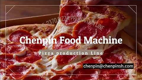 Automatic pizza production line #machine #foodmachine #pizza