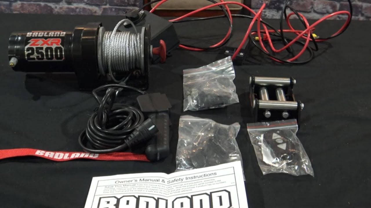 Harbor Freight ZXR 2500 ATV Winch - YouTube