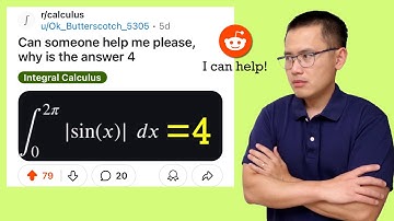 Can someone help me please? Integral of abs(sin(x)) from 0 to 2pi. Reddit Calculus