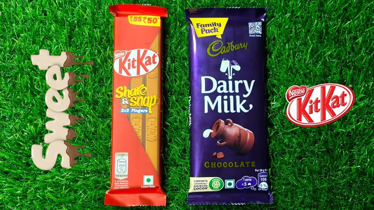 Ultimate Chocolate Collection ASMR | KitKat 2x3 Fingers & Dairy Milk Bar