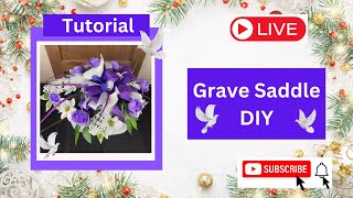 How to Make a Grave Saddle DIY for Christmas, DIY Non Traditional Christmas Grave Saddle