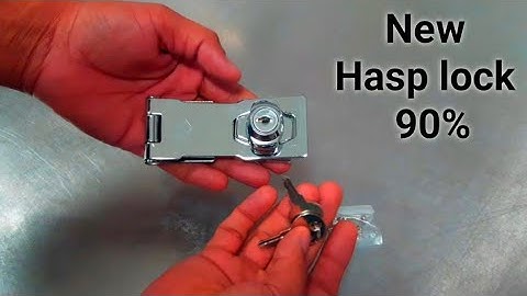 How to install a Double Hinge hasp lock | दरवाजे में ताला कैसे लगाएं ......