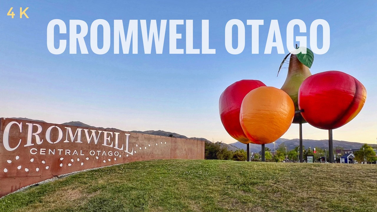 Cromwell Town Centre Walk New Years Day 2025 4K | Fruit Town Central Otago| New Zealand Walking Tour