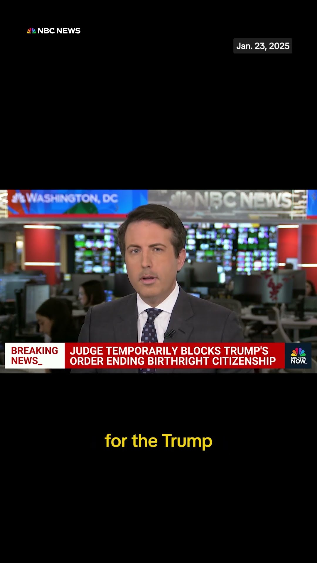 Judge temporarily blocks Trump's birthright citizenship order