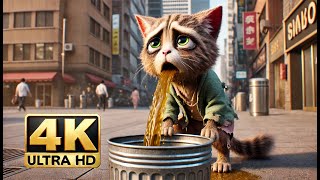 Poor cat suffered from food poisoning and vomited everywhere